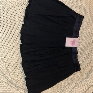 Black Pleated Athletic Skirt